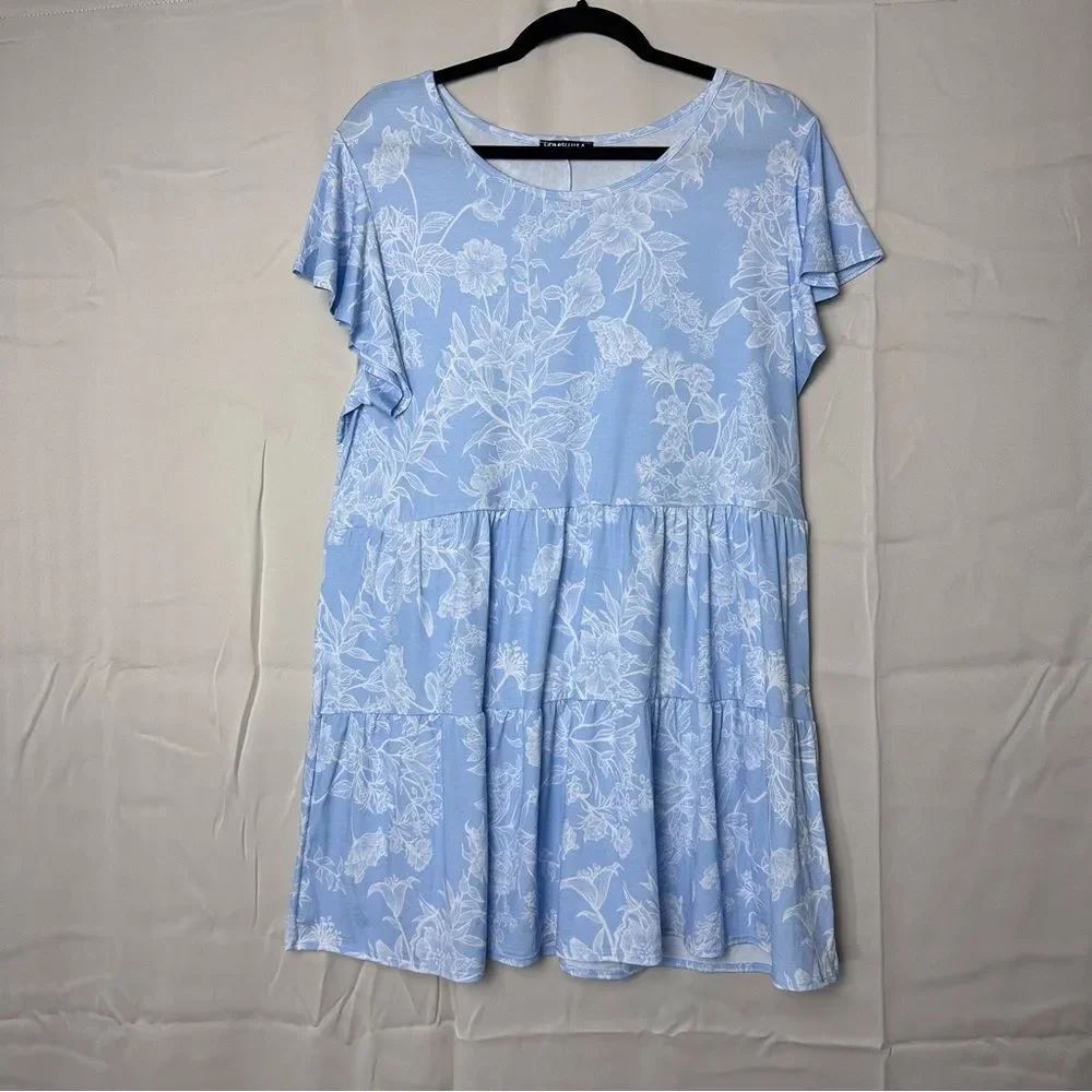 HEIMISH USA Floral Tiered Blouse